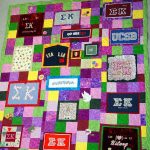 A t-shirt quilt for a sorority member